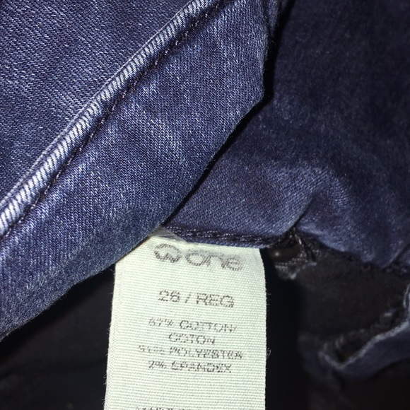 Dark Blue High Waisted Skinny Jeans - Picture 4 of 5